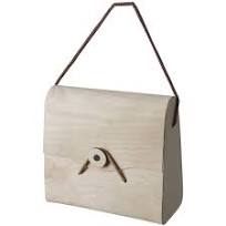 Bolso de madera de balsa